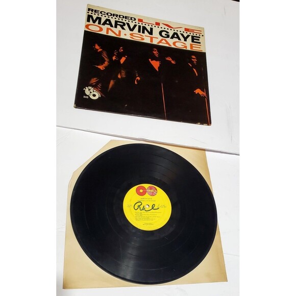 Vtg Marvin Gaye Recorded Live On Stage Rare 33 RPM 12 Vinyl Album - Picture 2 of 16